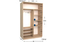 Фото 2 - Шкаф-купе Garant Практик №47 2-дверный 150 см
