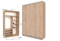 Фото 1 - Шкаф-купе Garant Практик №47 2-дверный 150 см