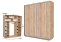 Фото 1 - Шкаф-купе Garant Практик №64/2 2-дверный 170 см