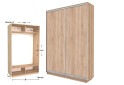 Фото 1 - Шкаф-купе Garant Практик №53 2-дверный 160 см