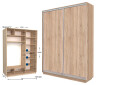 Фото 1 - Шкаф-купе Garant Практик №57 2-дверный 1700 см