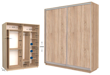 Фото Шкаф-купе Garant Практик №63 2-дверный 170 см