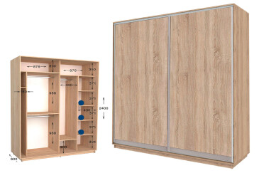 Фото Шкаф-купе Garant Практик №71 2-дверный 180 см