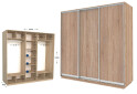 Фото 1 - Шкаф-купе Garant Практик 122 3-дверный 250 см