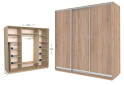Фото 1 - Шкаф-купе Garant Практик 124 3-дверный 250 см