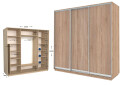 Фото 1 - Шкаф-купе Garant Практик 119/3 3-дверный 240 см