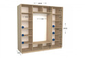 Фото 2 - Шкаф-купе Garant Практик 120/3 3-дверный 240 см