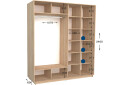Фото 2 - Шкаф-купе Garant Практик №86/2 2-дверный 200 см