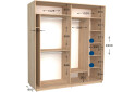 Фото 2 - Шкаф-купе Garant Практик №90 2-дверный 210 см