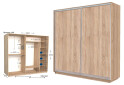 Фото 1 - Шкаф-купе Garant Практик 100/2 2-дверный 220 см
