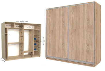 Фото Шкаф-купе Garant Практик №106/2 2-дверный 230 см