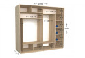Фото 2 - Шкаф-купе Garant Практик №107/2 2-дверный 230 см