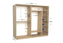 Фото 2 - Шкаф-купе Garant Практик №108/2 2-дверный 230 см