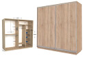 Фото 1 - Шкаф-купе Garant Практик №117/2 2-дверный 240 см