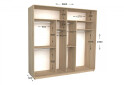 Фото 2 - Шкаф-купе Garant Практик 133/4 4-дверный 260 см