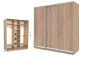Фото 1 - Шкаф-купе Garant Практик №62/3 3-дверный 170 см