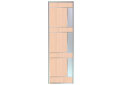 Image 8 - Фасад Комб 2_2/1 ДСП + Дзеркало Срібло 446х2400 Київський стандарт