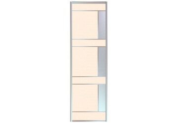 Фото Фасад Комб 2_2/1 ДСП + Зеркало Серебро 905х2400