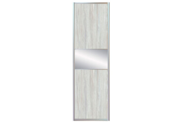 Фото Фасад Комб 5_5/4 ДСП + Зеркало Серебро 805х2400