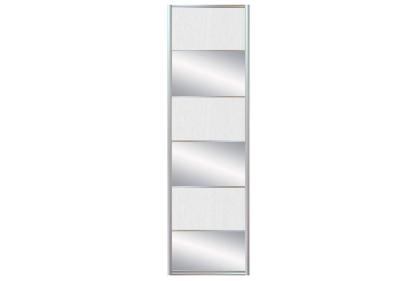 Фото 3 - Фасад Комб 4_4/2 ДСП + Дзеркало Срібло 605х2400 Київський стандарт