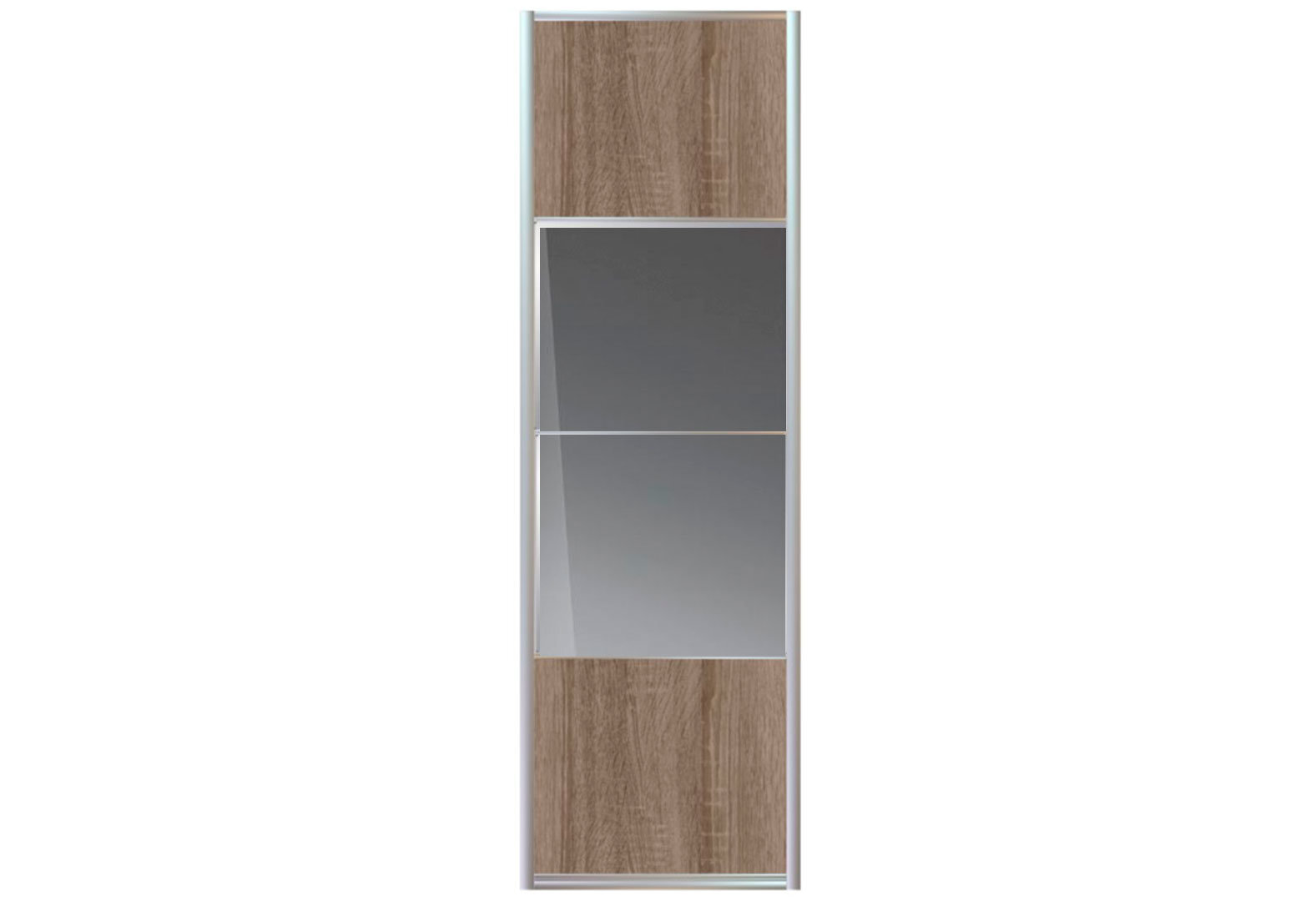 Фото 3 - Фасад Комб 7_7/8 ДСП + Зеркало Графіт 772х2400 Киевский стандарт