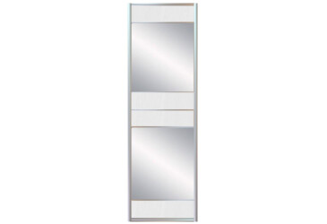 Фото Фасад Комб 11_11/1 ДСП + Зеркало Серебро 746х2400 Шкаф-купе 2Д 1500х2400 Киевский стандарт