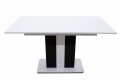 Фото 8 - Стол обеденный Intarsio Clasic 140x80 см раскладной, , аляска белая РЕ/антрацит