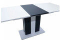 Фото 3 - Стол обеденный Intarsio Clasic 140x80 см раскладной, , аляска белая РЕ/антрацит