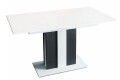 Фото 1 - Стол обеденный Intarsio Clasic 140x80 см раскладной, , аляска белая РЕ/антрацит