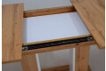 Фото 2 - Стіл обідній Intarsio Titan 140x80 см розкладний, біла аляска/дуб Тахо 