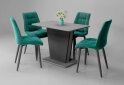 Изображение 7 - Стол обеденный Intarsio Космо / Cosmo 110x68 см раскладной Графит / Серый камень
