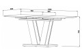 Фото 4 - Стіл обідній Intarsio Torino 140x80 см розкладний