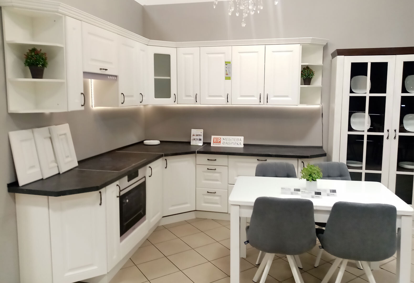 Фото 1 - Кухня МоДа / MoDa 2.1 ф.лайт / антрацит металик Выставочная Вип-Мастер