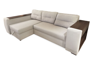 Фото Мягкий уголок Вика Леон 270x155 см серый (Лилу 91 + Дорис 90) кут 7