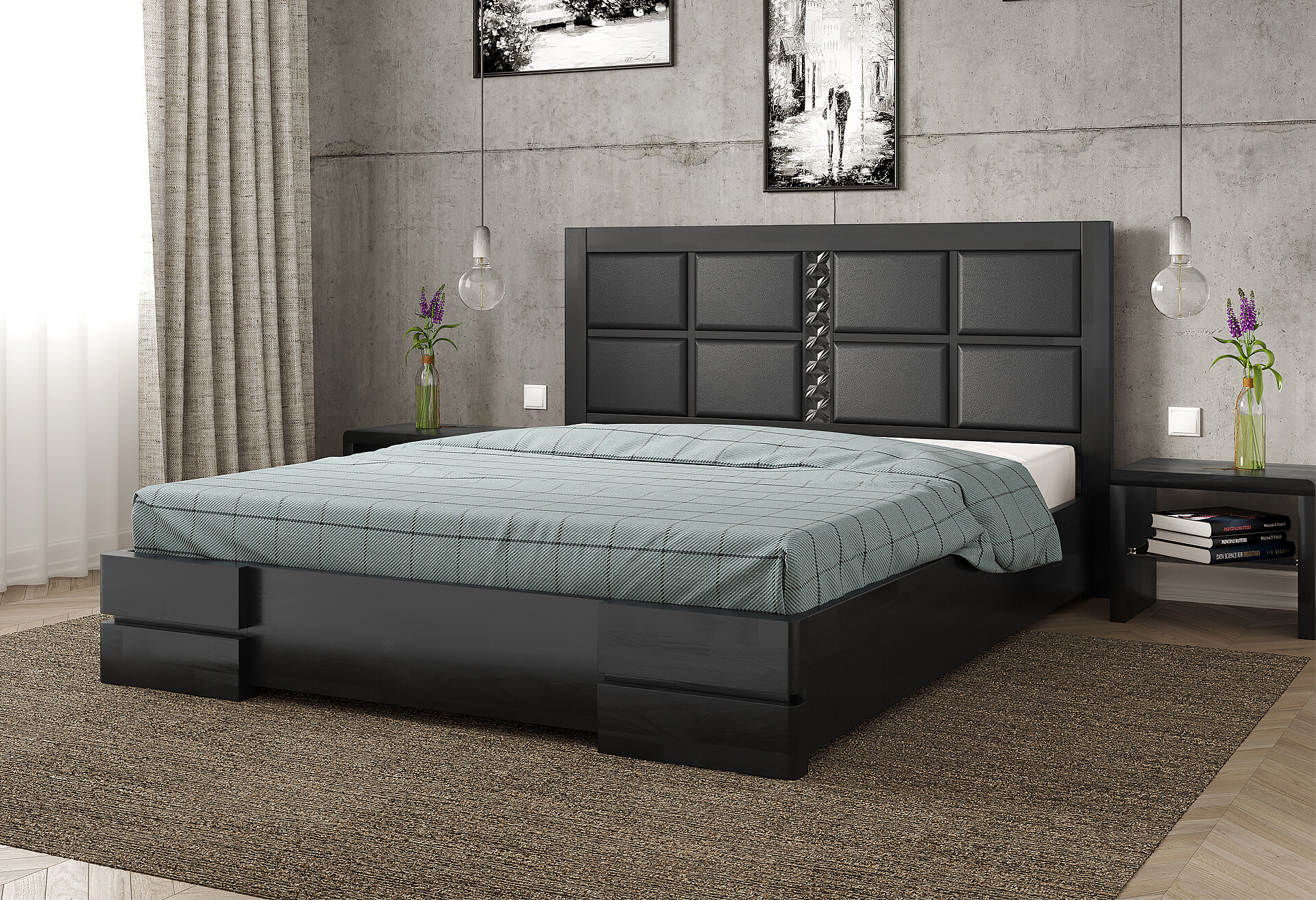 Фото 5 - Кровать Arbor Drev Кардинал 2 160 см подъемная (фанерный каркас)