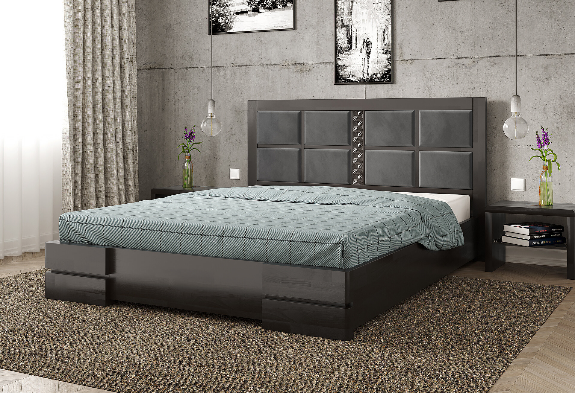 Фото 6 - Кровать Arbor Drev Кардинал 2 160 см подъемная (фанерный каркас)