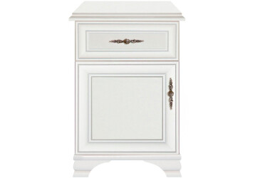 Фото Тумба ВМК Кентуки 1-дверна с ящиком 54 см Белая
