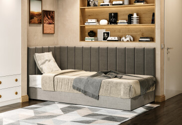 Фото Ліжко-подіум Vika Перлина 90х200 підйомне з матрацом