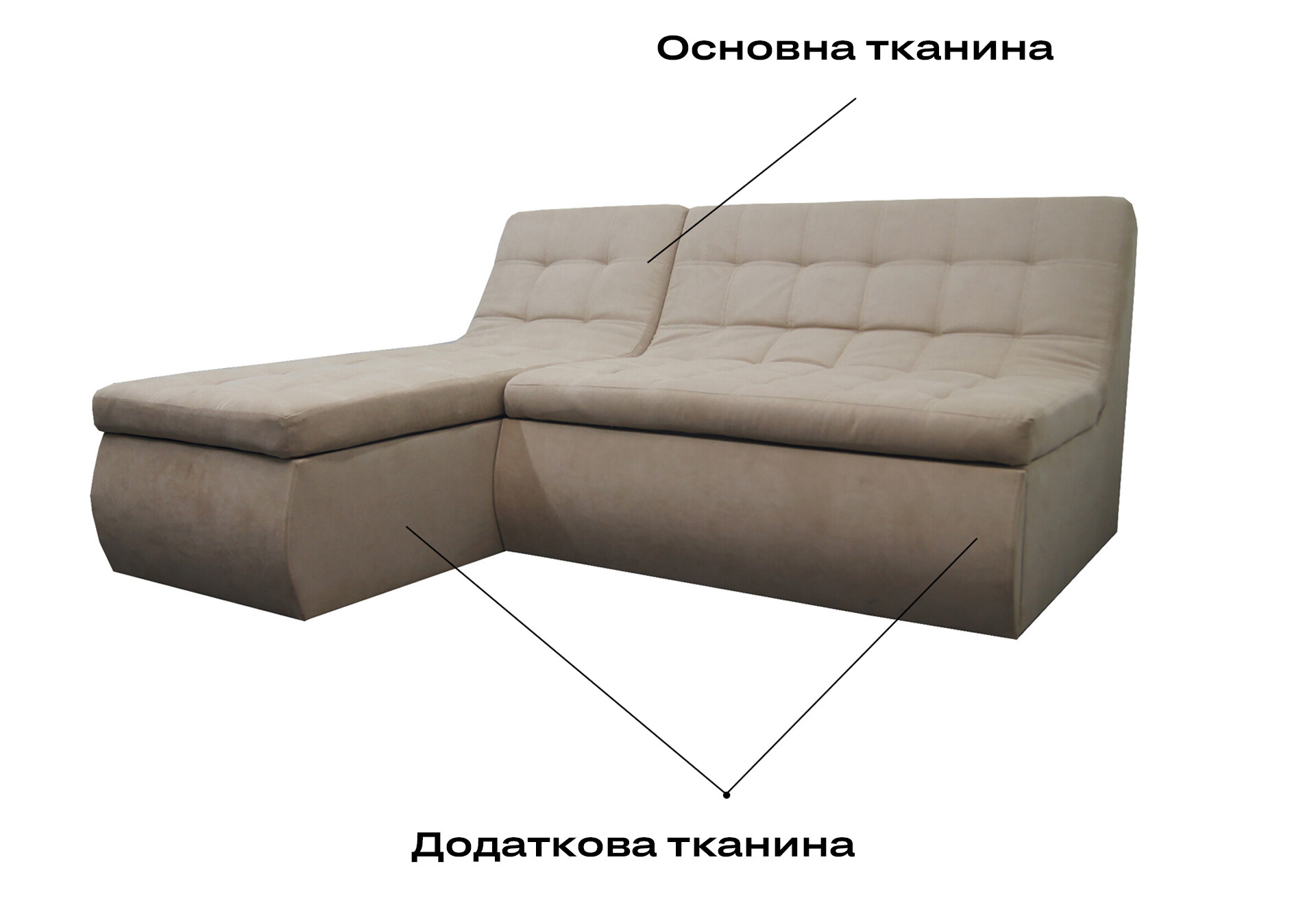 Фото 5 - М'який куточок Vika Комфорт 202x180 см