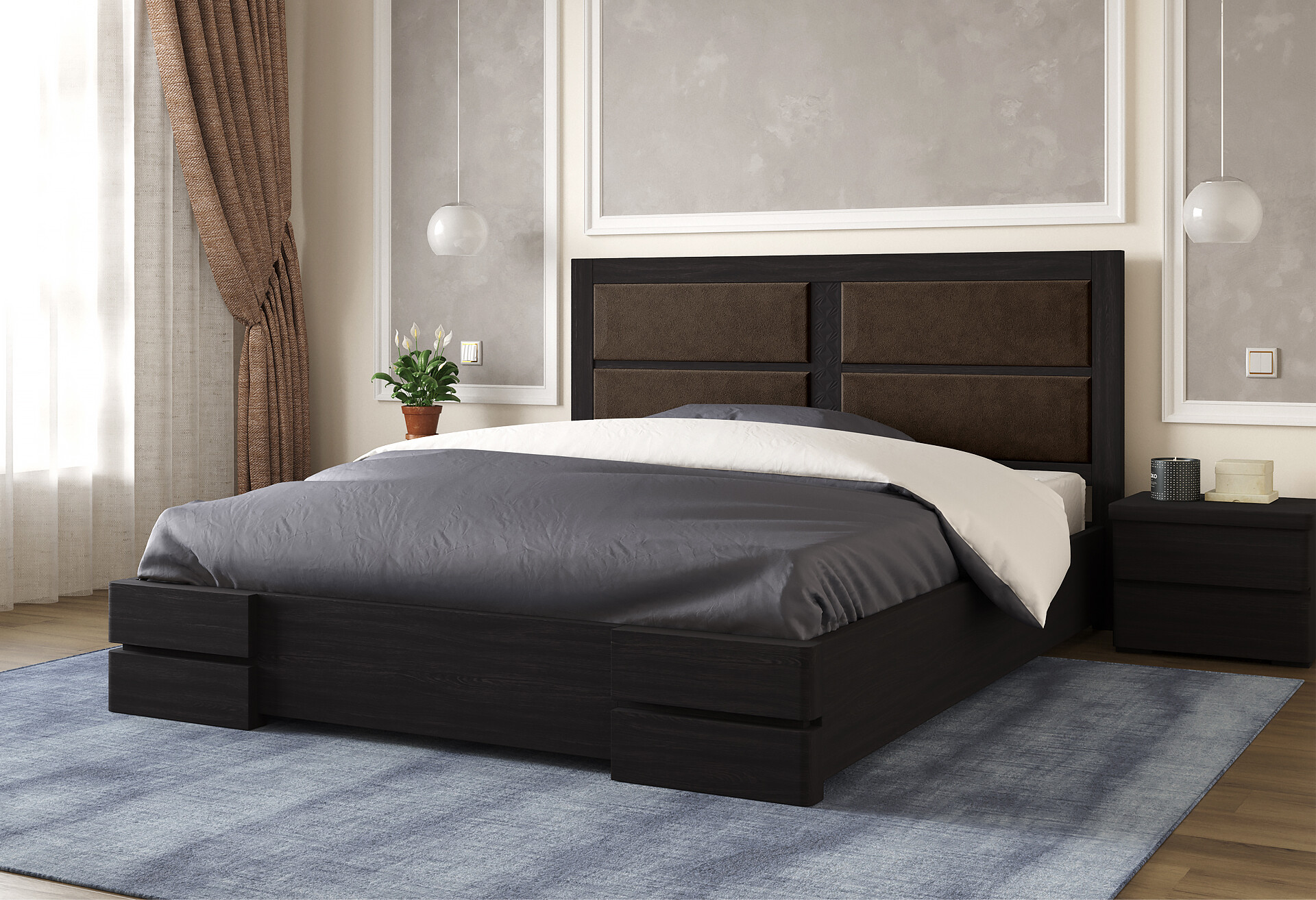 Фото 6 - Кровать Arbor Drev Кардинал 1 180 см подъемная (металлический каркас)