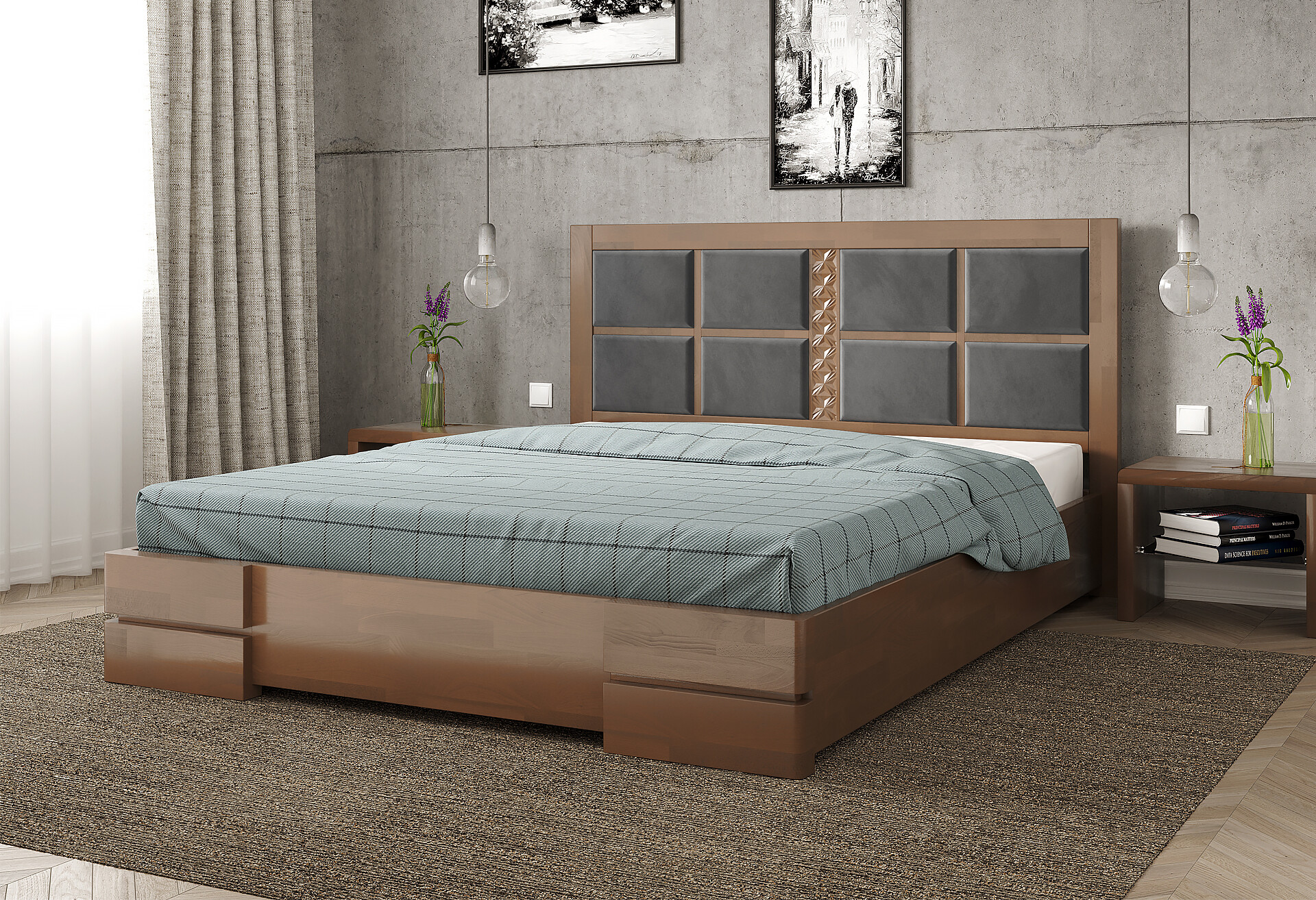 Фото 1 - Кровать Arbor Drev Кардинал 2 180 см подъемная (металлический каркас)