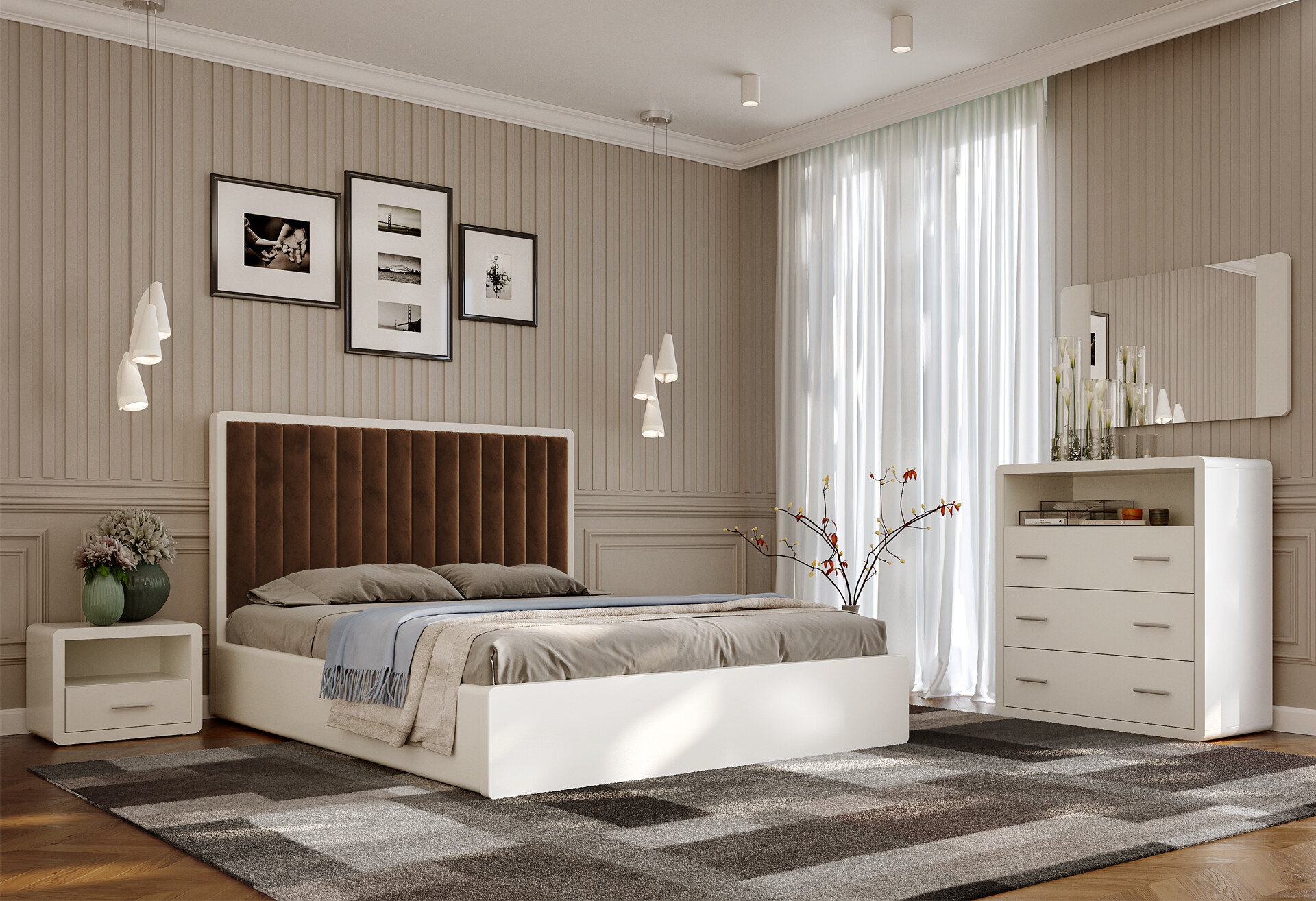 Фото 12 - Кровать-подиум Arbor Drev Глория (бук) 180 см подъемная