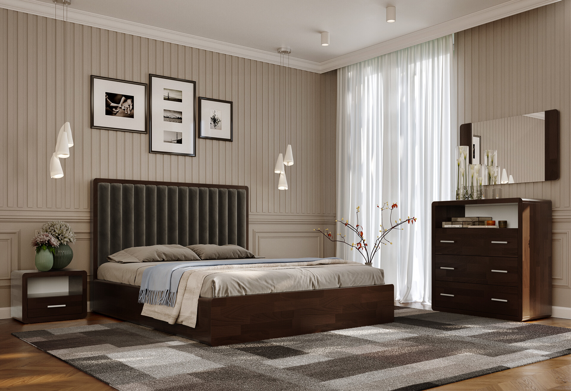 Фото 10 - Кровать-подиум Arbor Drev Глория (бук) 160 см подъемная