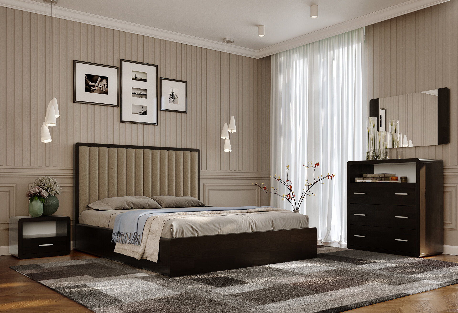 Фото 13 - Кровать-подиум Arbor Drev Глория (бук) 160 см подъемная