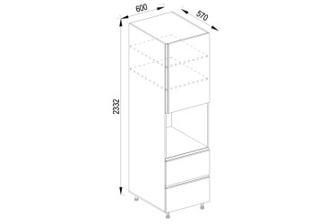 Фото П 60 ДШ LUX (h-920) Софи Лак Svit Mebliv