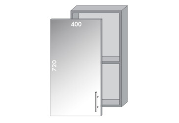 Фото Верх 40 вітрина Діплос / Diplos MebelStar