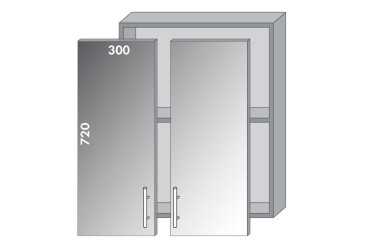 Фото Верх 60 вітрина Діплос / Diplos MebelStar