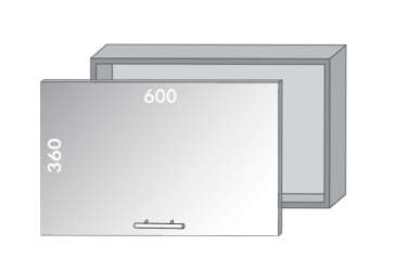 Фото Верх 62 вітрина Діплос / Diplos MebelStar