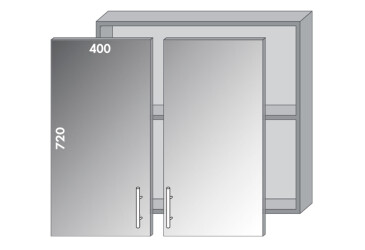 Фото Верх 80 вітрина Діплос / Diplos MebelStar
