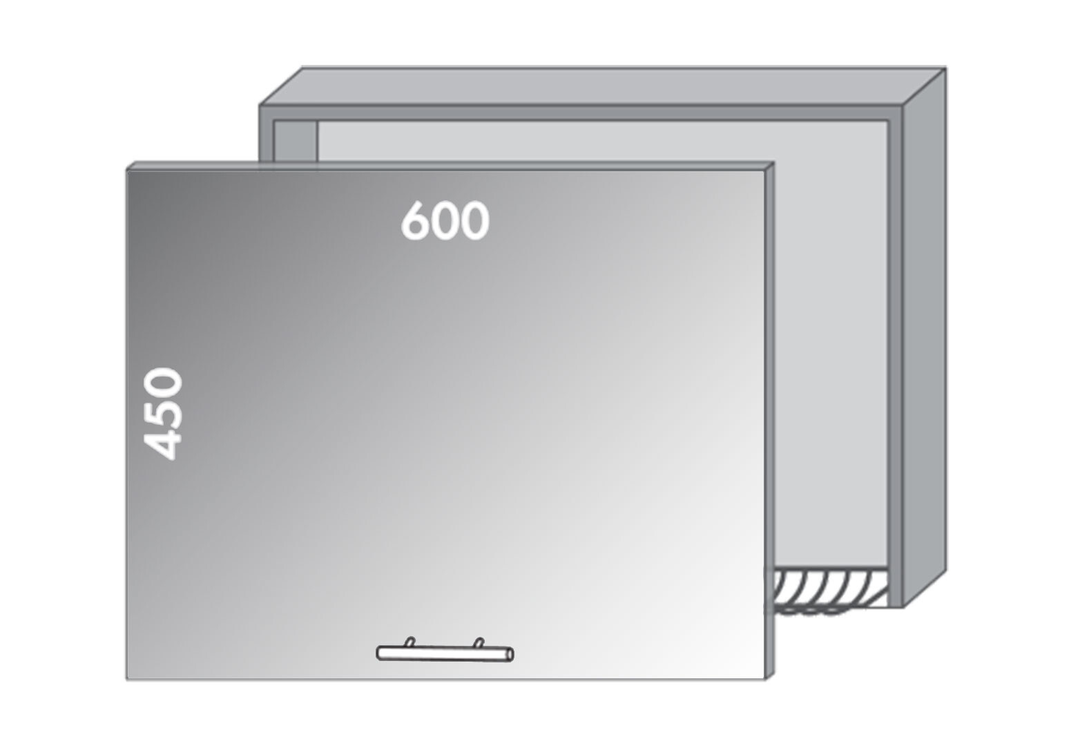 Фото 1 - Верх 963 вітрина-сушка Діплос / Diplos MebelStar